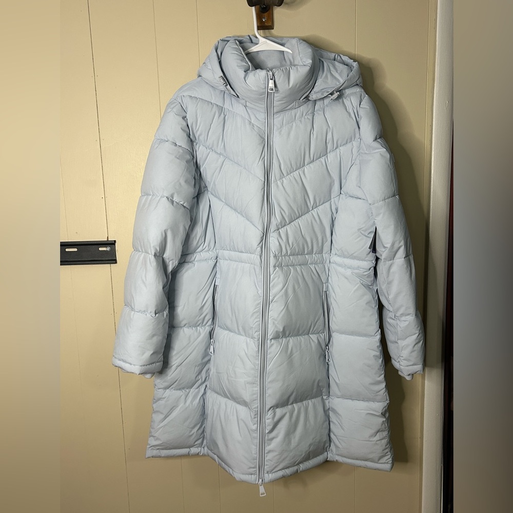 Calvin Klein Women’s Light Blue Puffer Coat